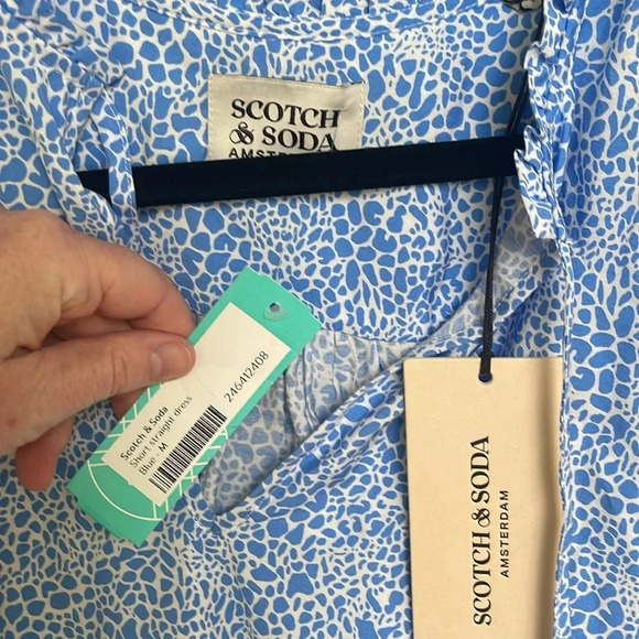 NWT Scotch & Soda tiered blue speckled size M - Picture 2 of 6